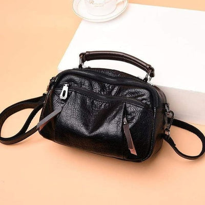 Nicola | Elegant and Versatile Small Bag in Warm Golden Cognac Color