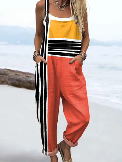 Gaëlle | Contrasted Block Overalls