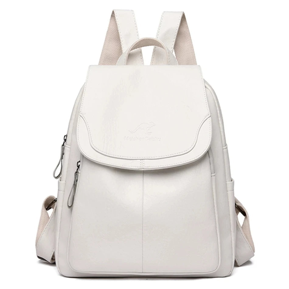 Michelle | Elegant and Light White Backpack with Stylish Design