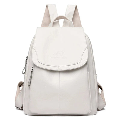 Michelle | Elegant and Light White Backpack with Stylish Design