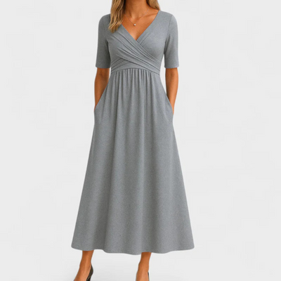 Pamela | Elegant Dress with Tummy Coverage