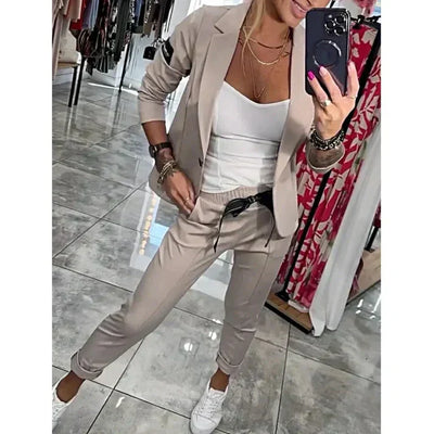 Isabelle | Chic Blazer Jogger Set