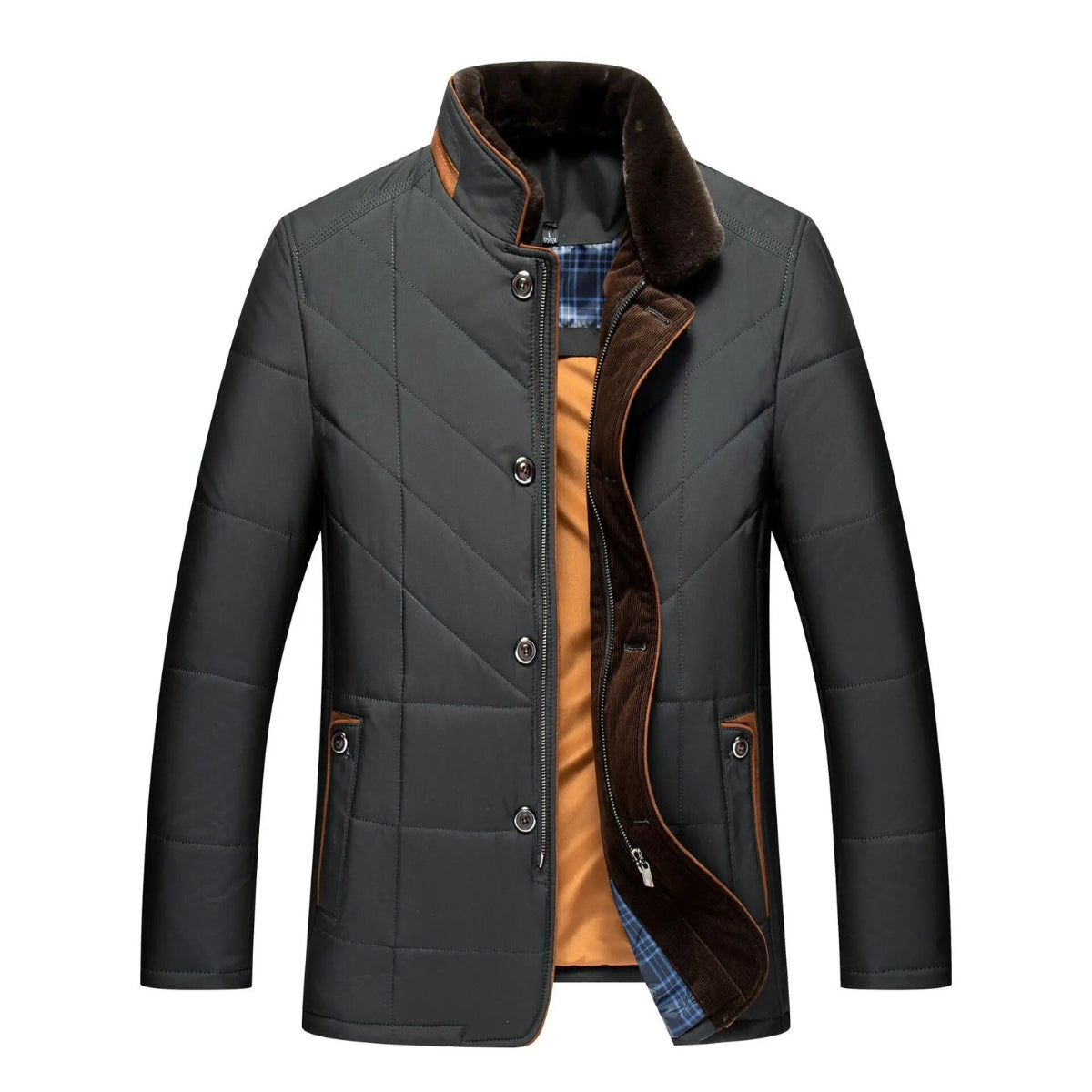 Cruz Winter Jacket with Stand-up Collar