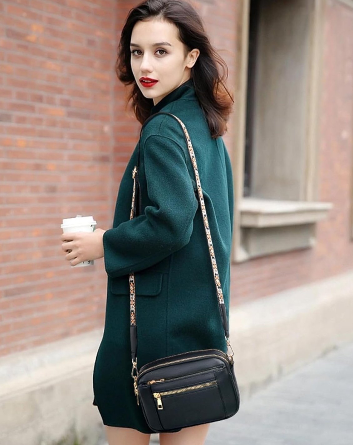 Olivia | Elegant and Versatile Crossbody Bag with Trendy Patterned Adjustable Strap