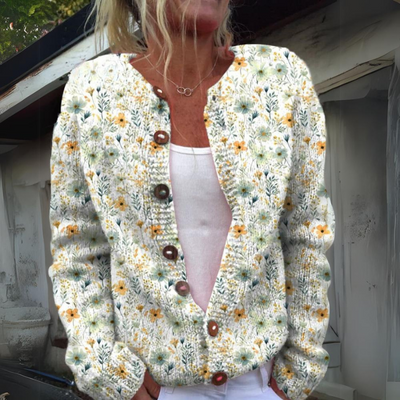 Leilani™ - Warm and Beautiful Cardigan with Floral Print