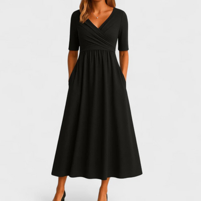 Pamela | Elegant Dress with Tummy Coverage
