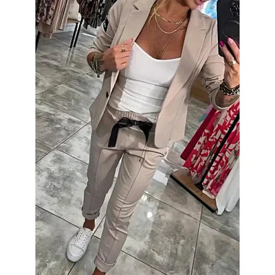 Isabelle | Chic Blazer Jogger Set