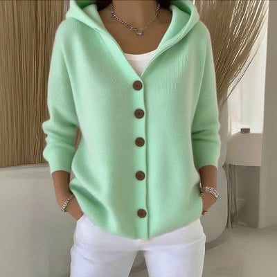 Freya – Hooded Button Vest
