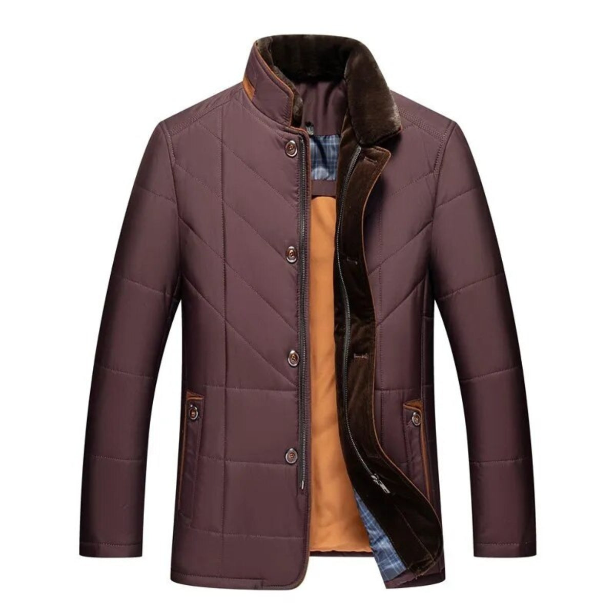 Cruz Winter Jacket with Stand-up Collar