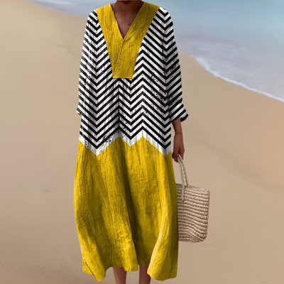 Eve | Boho Maxi Dress Bold Patterns, Uncomplicated Comfort