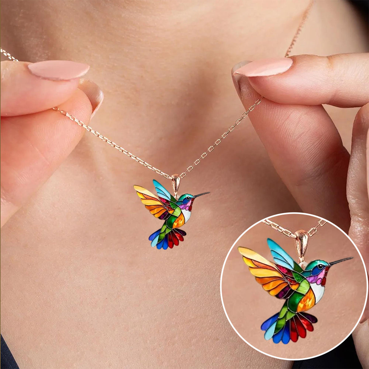 Lena™ | Elegant Hummingbird Necklace