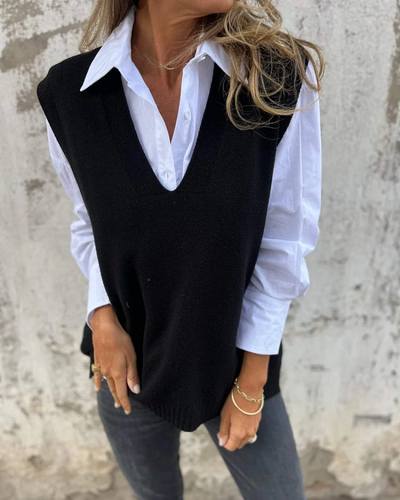 Jessica | Knit Sweater Vest