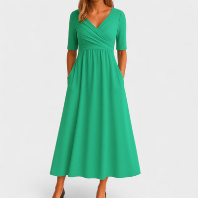 Pamela | Elegant Dress with Tummy Coverage