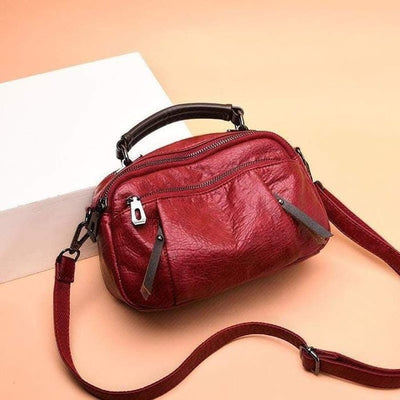 Nicola | Elegant and Versatile Small Bag in Warm Golden Cognac Color