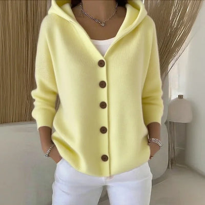 Freya – Hooded Button Vest