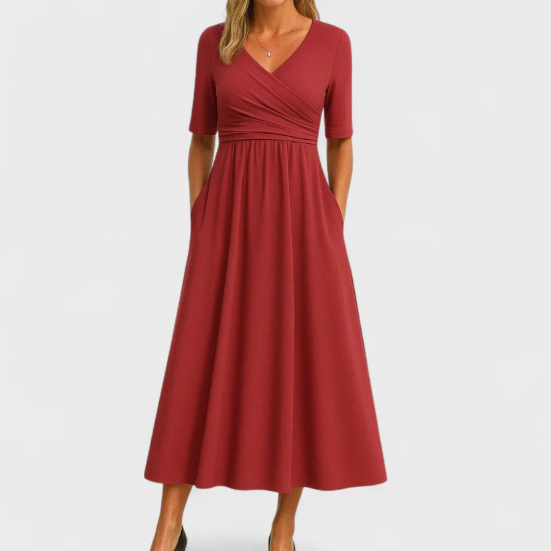 Pamela | Elegant Dress with Tummy Coverage