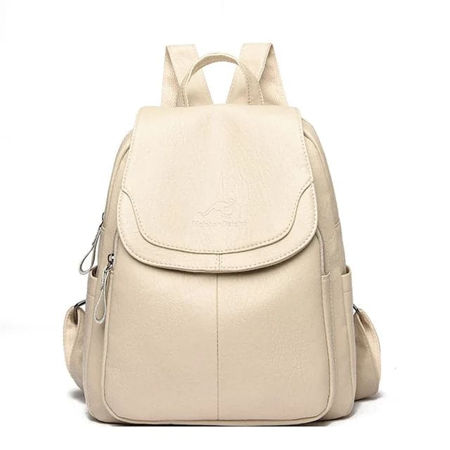 Michelle | Elegant and Light White Backpack with Stylish Design
