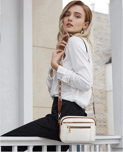 Olivia | Elegant and Versatile Crossbody Bag with Trendy Patterned Adjustable Strap