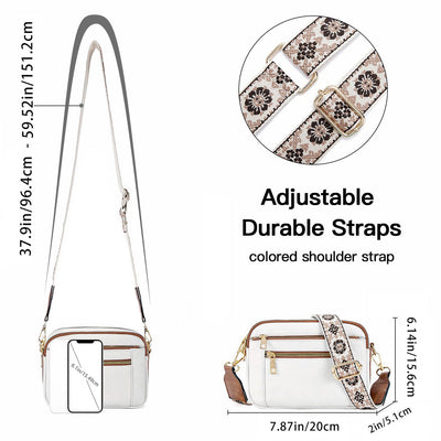Olivia | Elegant and Versatile Crossbody Bag with Trendy Patterned Adjustable Strap