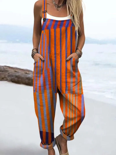 Beryl | Contrasting striped overalls