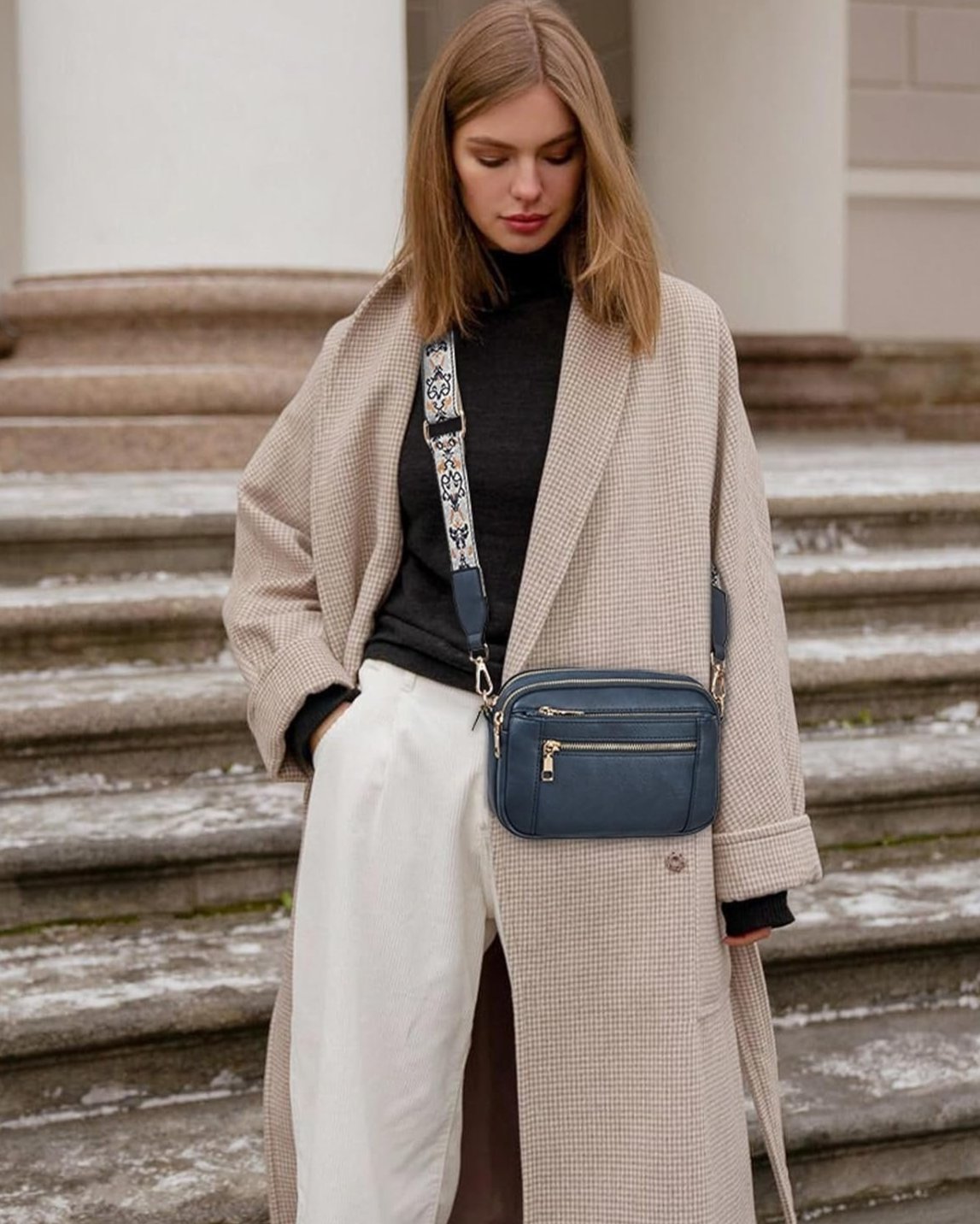 Olivia | Elegant and Versatile Crossbody Bag with Trendy Patterned Adjustable Strap