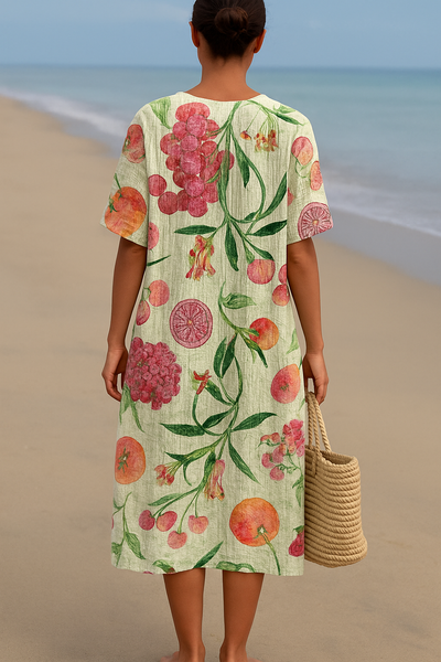Celeste | Vintage Botanical Dress