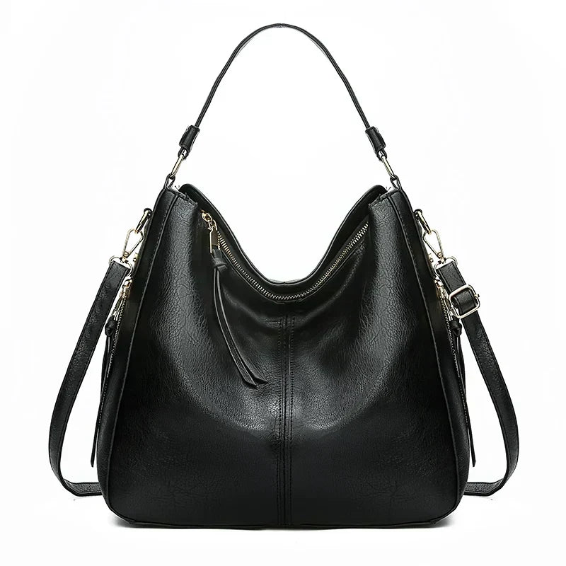 Christine | Elegant and Spacious Everyday Bag in Timeless Black Design for Stylish Days