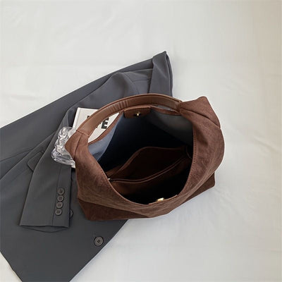 Jada | Elegant Suede Leather Tote Bag for Stylish Occasions