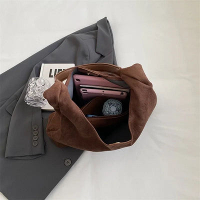 Jada | Elegant Suede Leather Tote Bag for Stylish Occasions