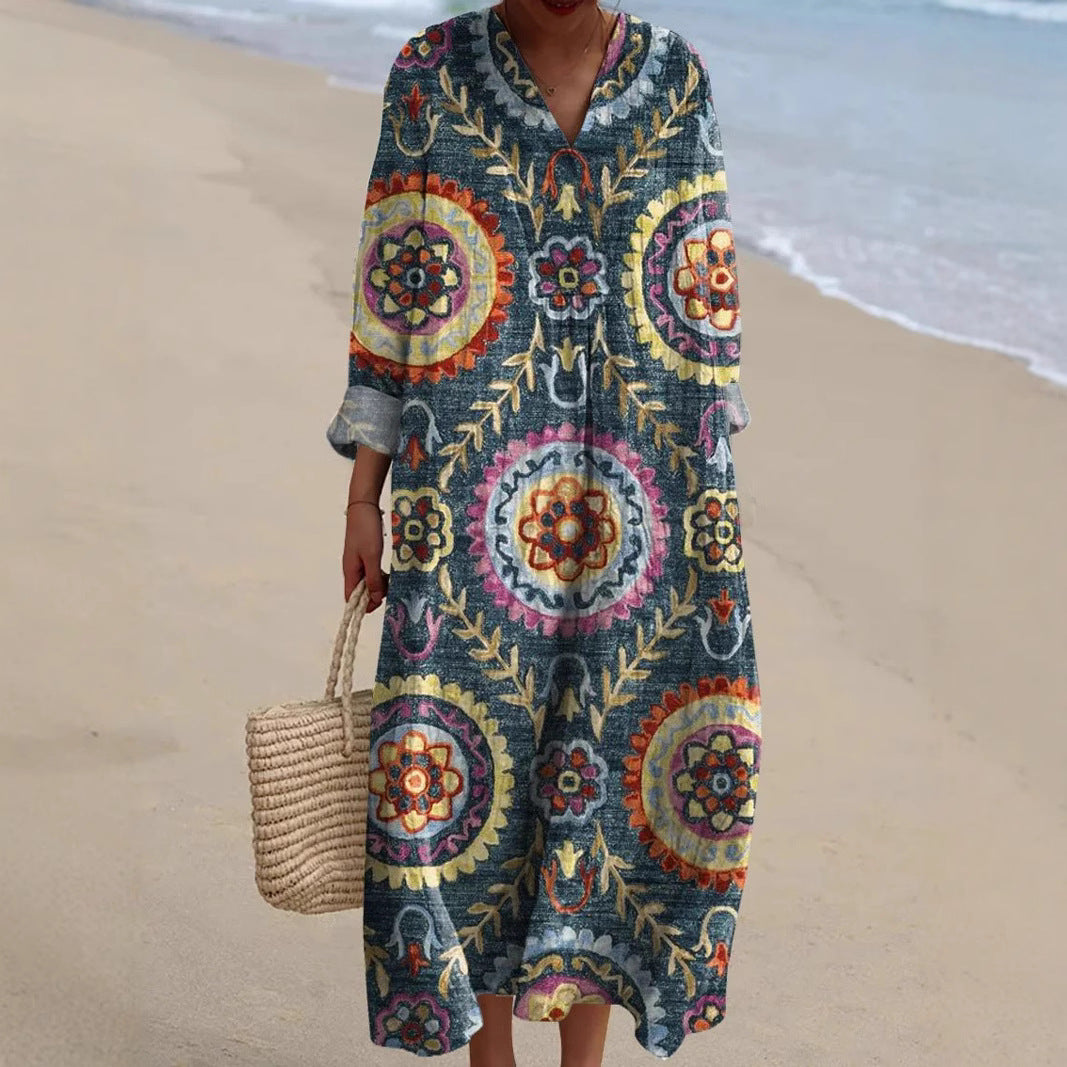 Soraya | Bohemian Print Dress