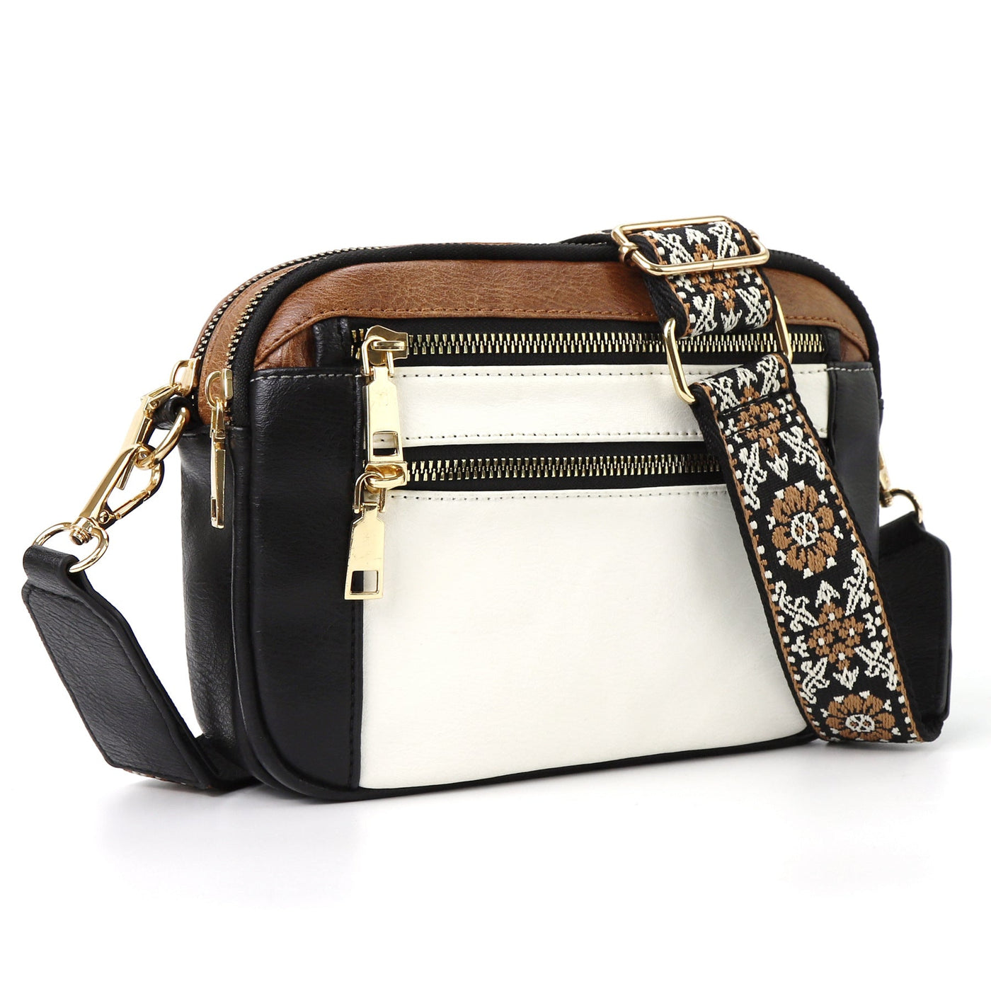 Olivia | Elegant and Versatile Crossbody Bag with Trendy Patterned Adjustable Strap