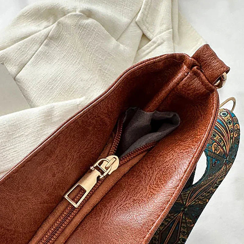 Charlotte | Elegant Classic Shoulder Bag with Adjustable Patterned Strap for Style and Comfort