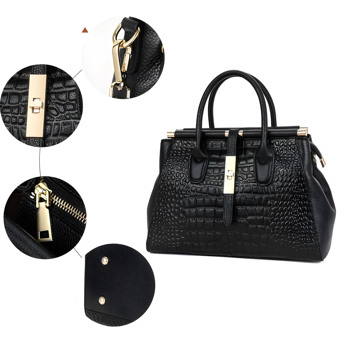 Elysian Croc Handbag
