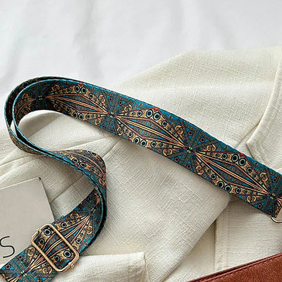 Charlotte | Elegant Classic Shoulder Bag with Adjustable Patterned Strap for Style and Comfort