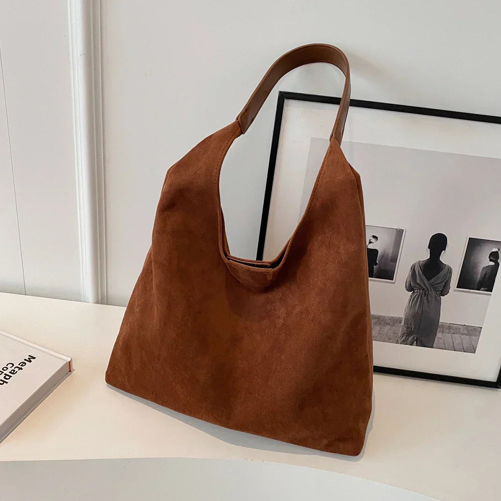 Jada | Elegant Suede Leather Tote Bag for Stylish Occasions