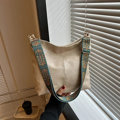 Charlotte | Elegant Classic Shoulder Bag with Adjustable Patterned Strap for Style and Comfort