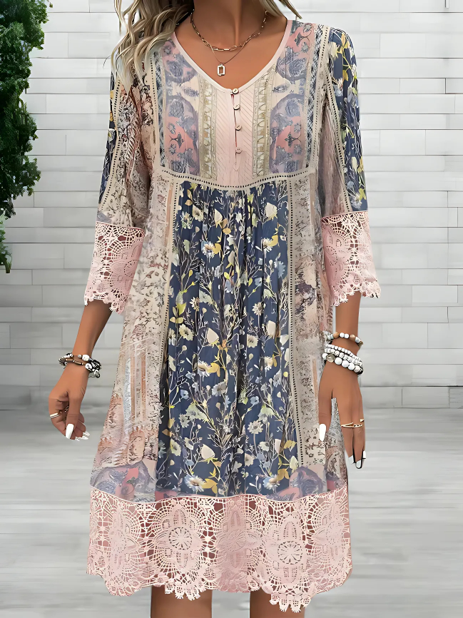 Elowen | Soft Bloom Lace Dress
