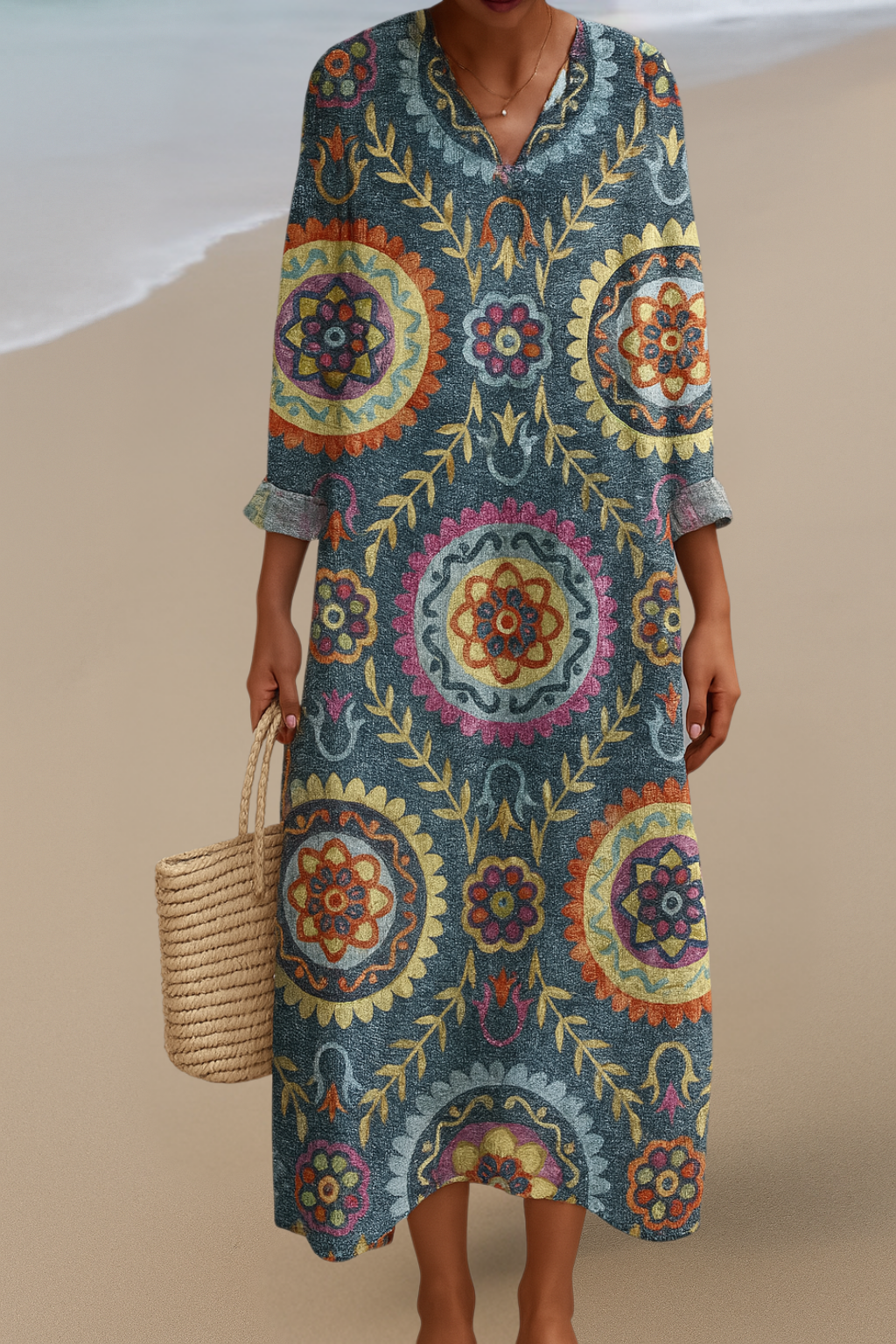 Mandala Maxi Dress – Shine with Joy in Boho Elegance