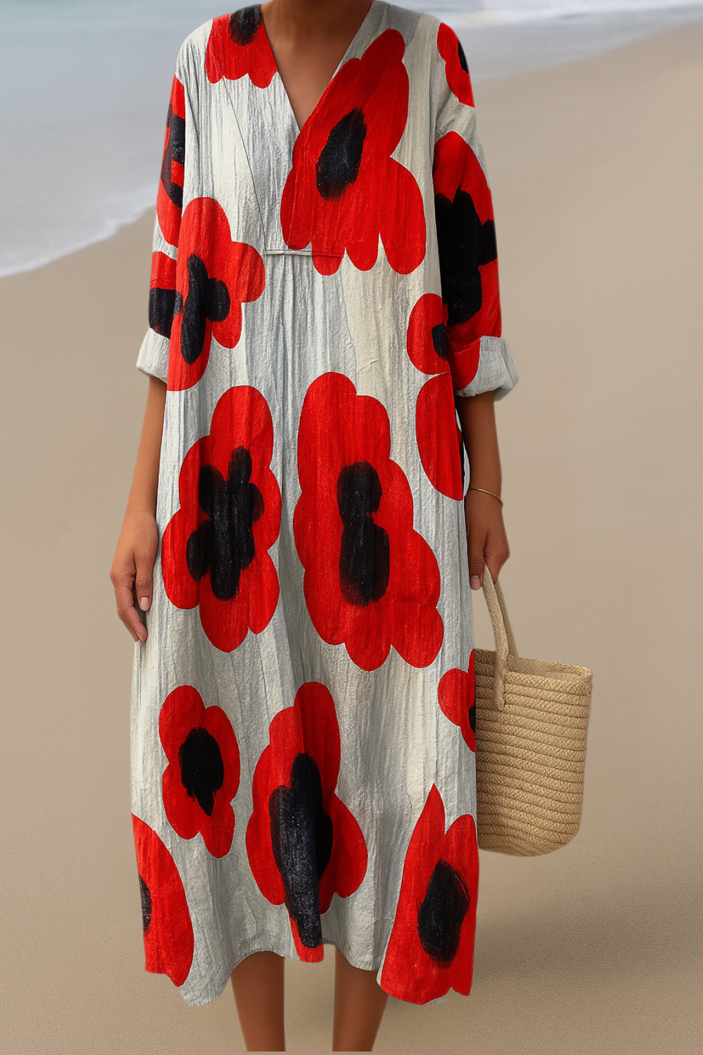 Floral Maxi Dress – Bold Flowers, Confident Self-Assurance