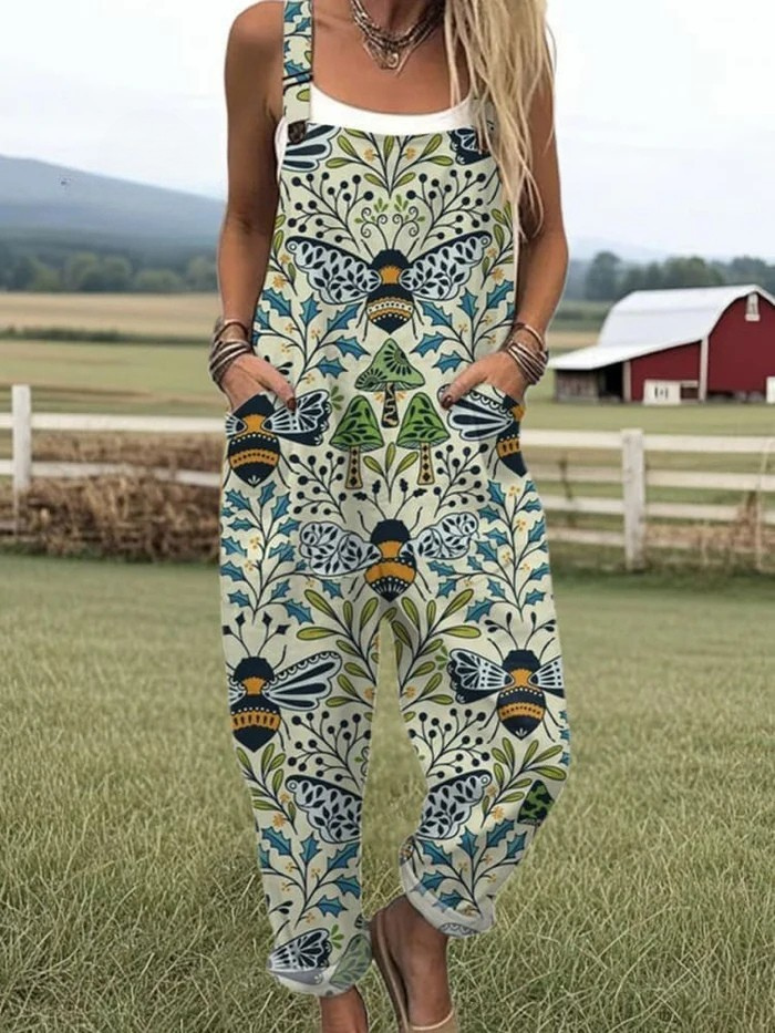 Léopoldine | Bees and Foliage Jumpsuit