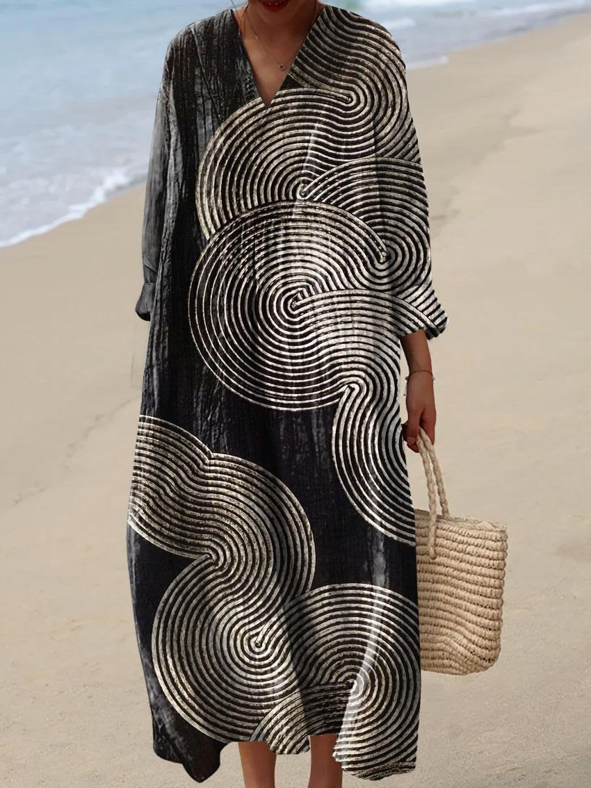 Layla | Elegant Graphic Dress