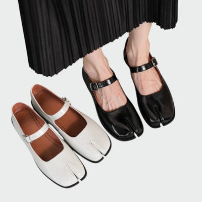Olivia - Split-Toe Buckle Mary Jane Shoes