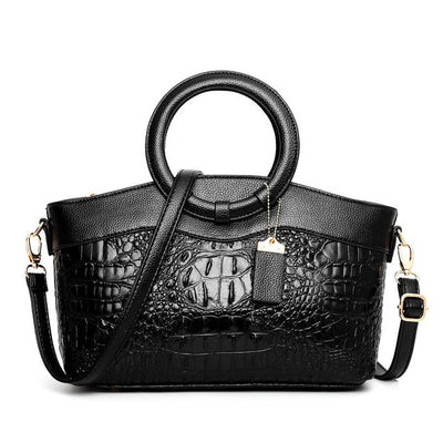 Alfrida | Elegant Handbag with Luxurious Crocopreg for Perfect Style