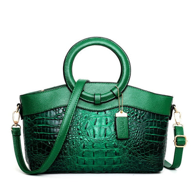 Alfrida | Elegant Handbag with Luxurious Crocopreg for Perfect Style