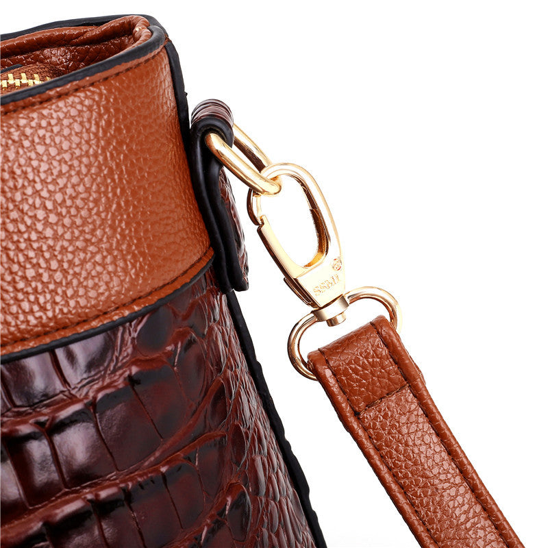 Alfrida | Elegant Handbag with Luxurious Crocopreg for Perfect Style