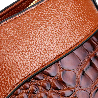 Alfrida | Elegant Handbag with Luxurious Crocopreg for Perfect Style