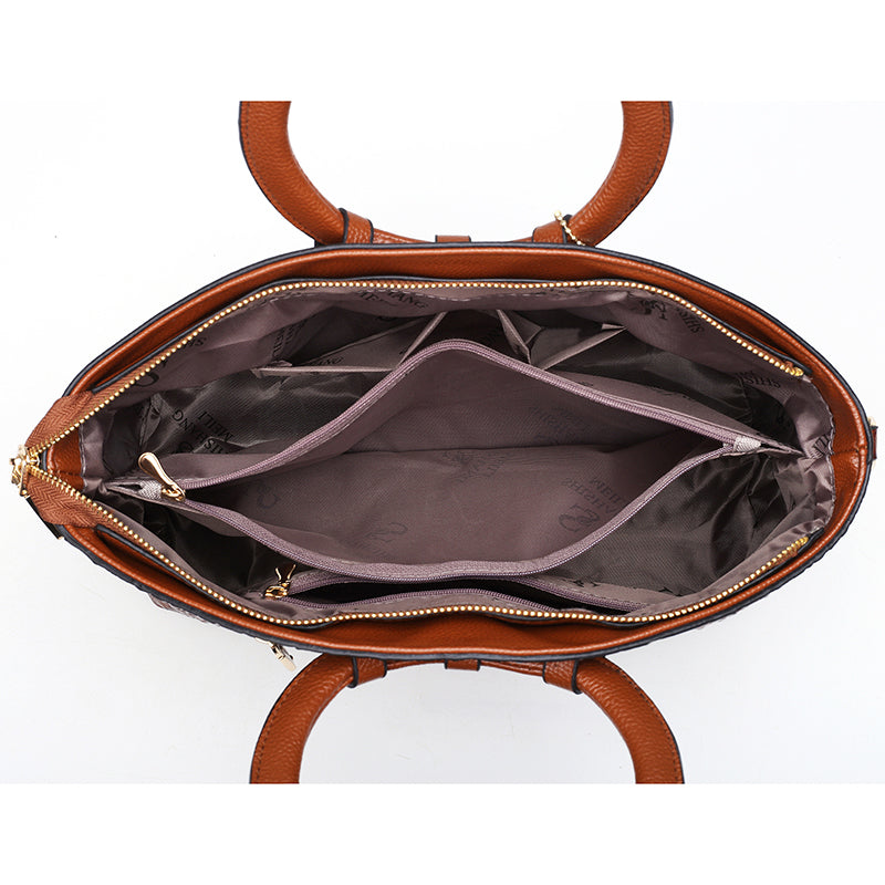 Alfrida | Elegant Handbag with Luxurious Crocopreg for Perfect Style